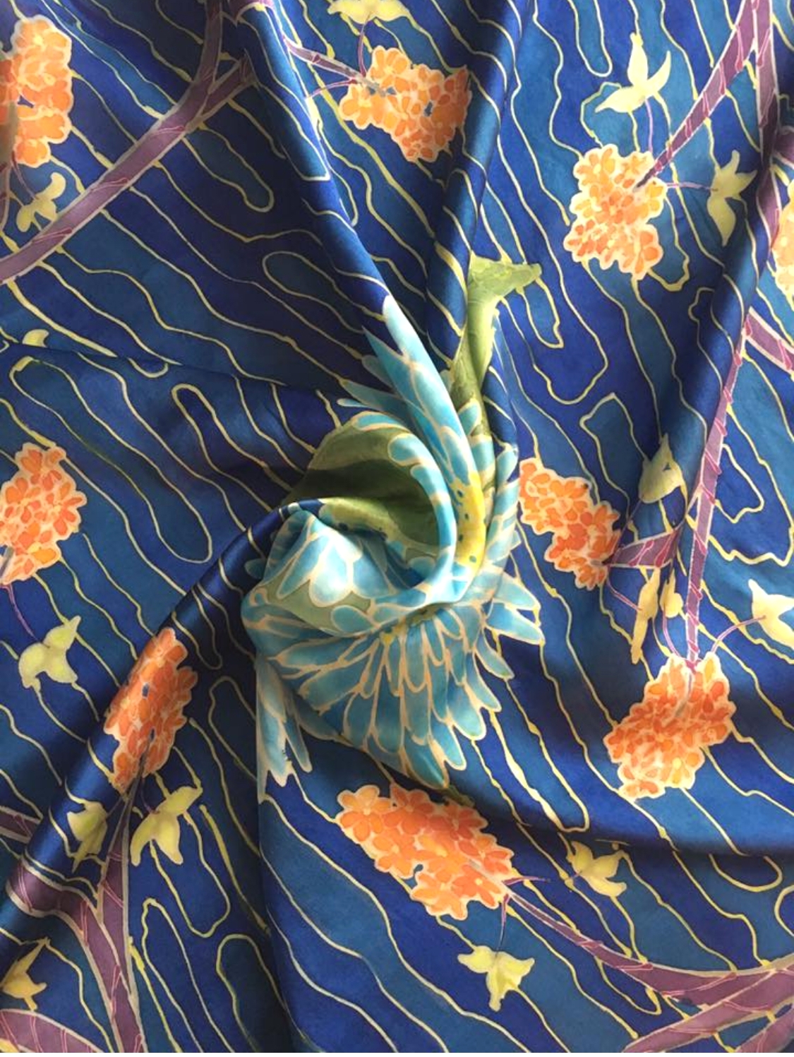 Member artwork - Blue and Gold Scarf